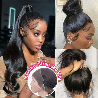 30 Inch Body Wave Human Hair Lace Front Wig