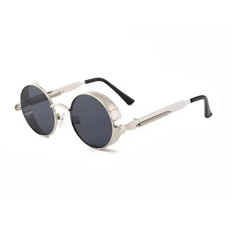 Metal Alloy Round Sunglasses for Men