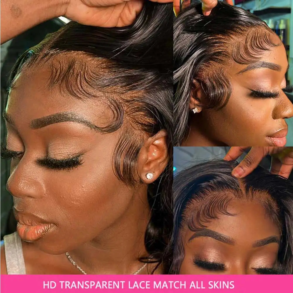 30 Inch Body Wave Human Hair Lace Front Wig
