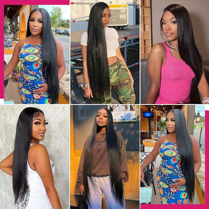 Malaysia Human Hair 13x6 Lace Front Wig 30 Inch Straight
