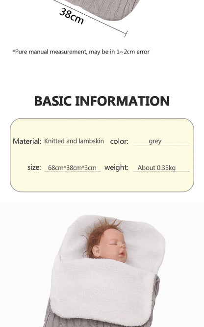 Baby Blanket Soft Cotton Swaddle Wrap for Newborns