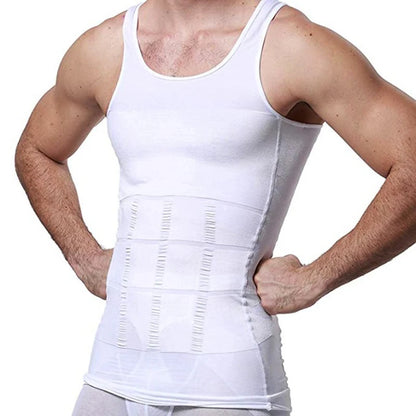 Men's Slimming Vest Body Shaper Corset in Nylon Elastane
