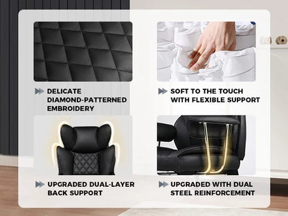 Big and Tall Ergonomic Office Chair with Lumbar Support