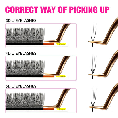 TDANCE U-Shaped 3D Eyelash Extensions