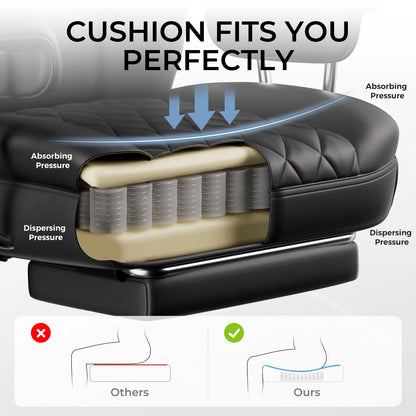 Big and Tall Ergonomic Office Chair with Lumbar Support