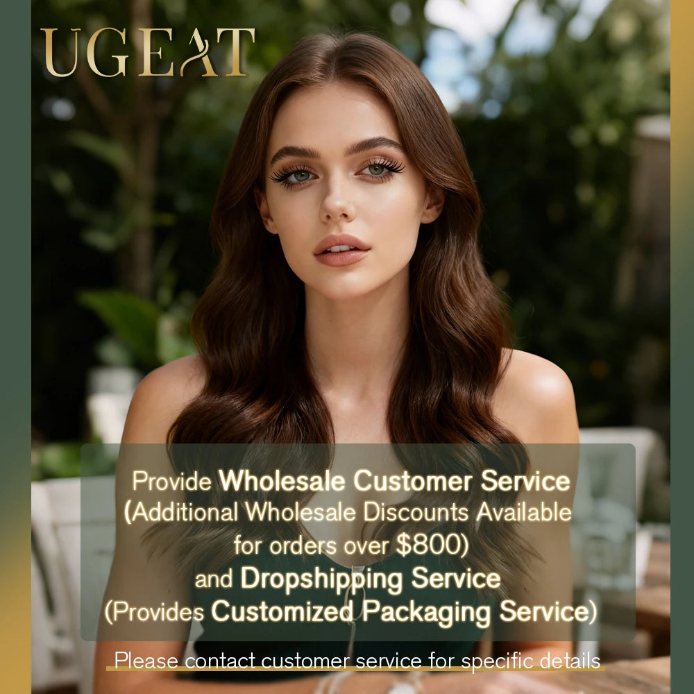 Ugeat Tape In Hair Extensions Brazilian Remy Hair 20P/40P