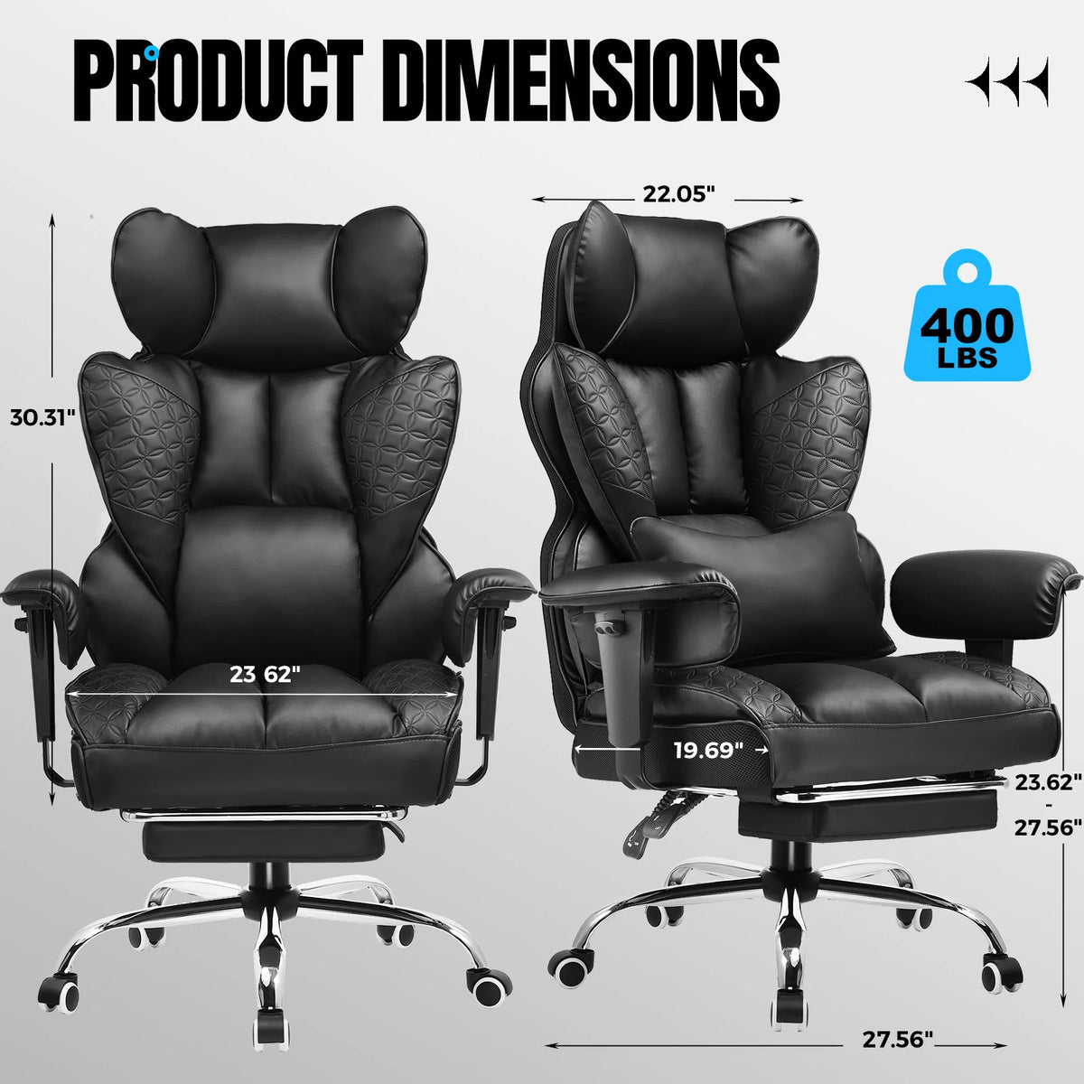 Ergonomic Leather High Back Office Gaming Chair