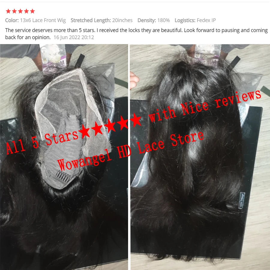 HD Lace Frontal Wig 250% Density Straight Human Hair