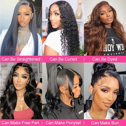 30 Inch Body Wave Human Hair Lace Front Wig