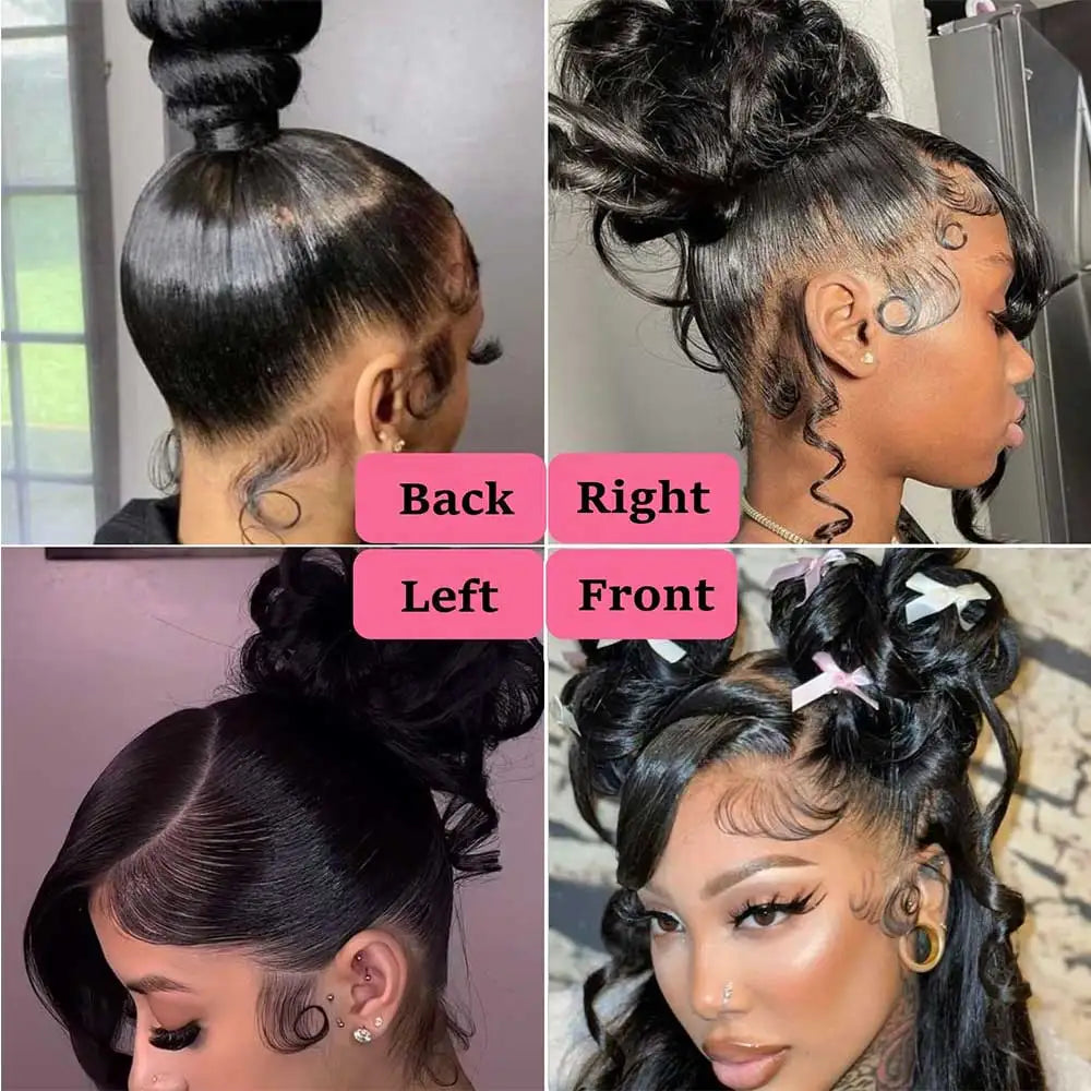 30 Inch Body Wave Human Hair Lace Front Wig
