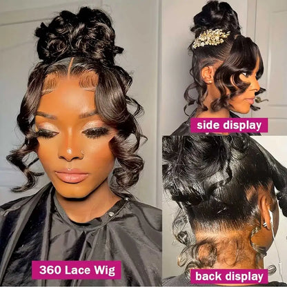 30 Inch Body Wave Human Hair Lace Front Wig