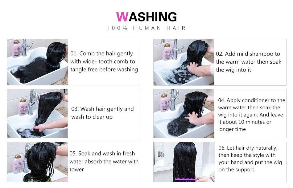 4C Kinky Edges Deep Wave Lace Front Wig Human Hair
