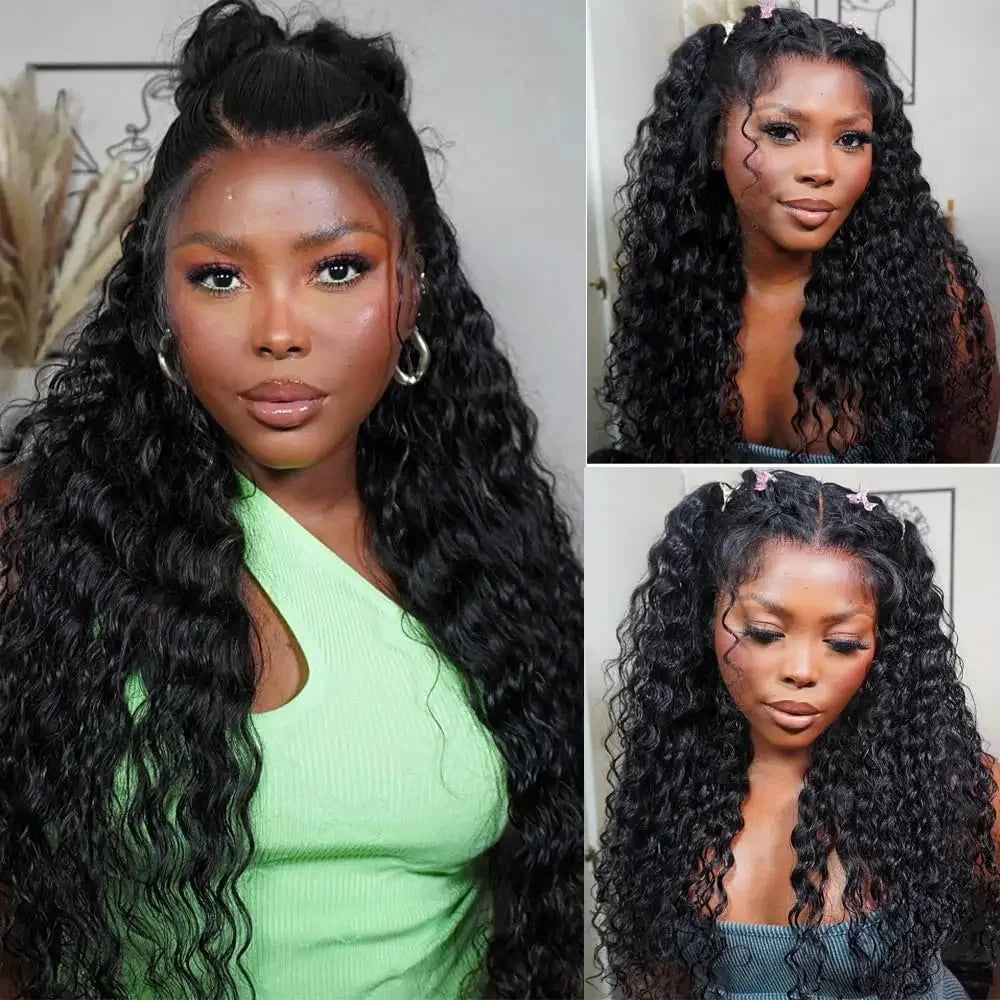 Invisi Strap 360 Lace Front Wig Human Hair Deep Curly