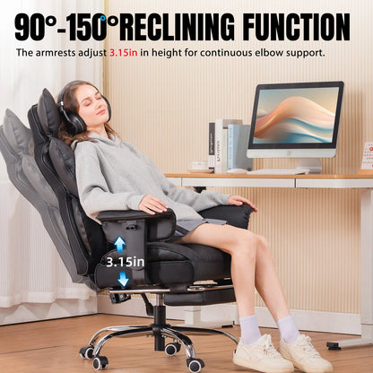 Ergonomic Leather High Back Office Gaming Chair