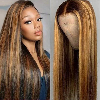 Blonde Ombre Brazilian Human Hair Lace Front Wig