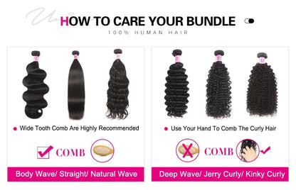 Body Wave 100% Human Hair Bundles Natural Color