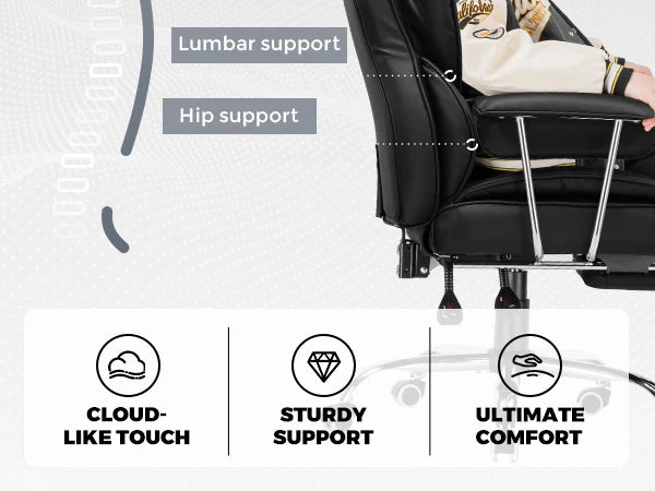 Big and Tall Ergonomic Office Chair with Lumbar Support