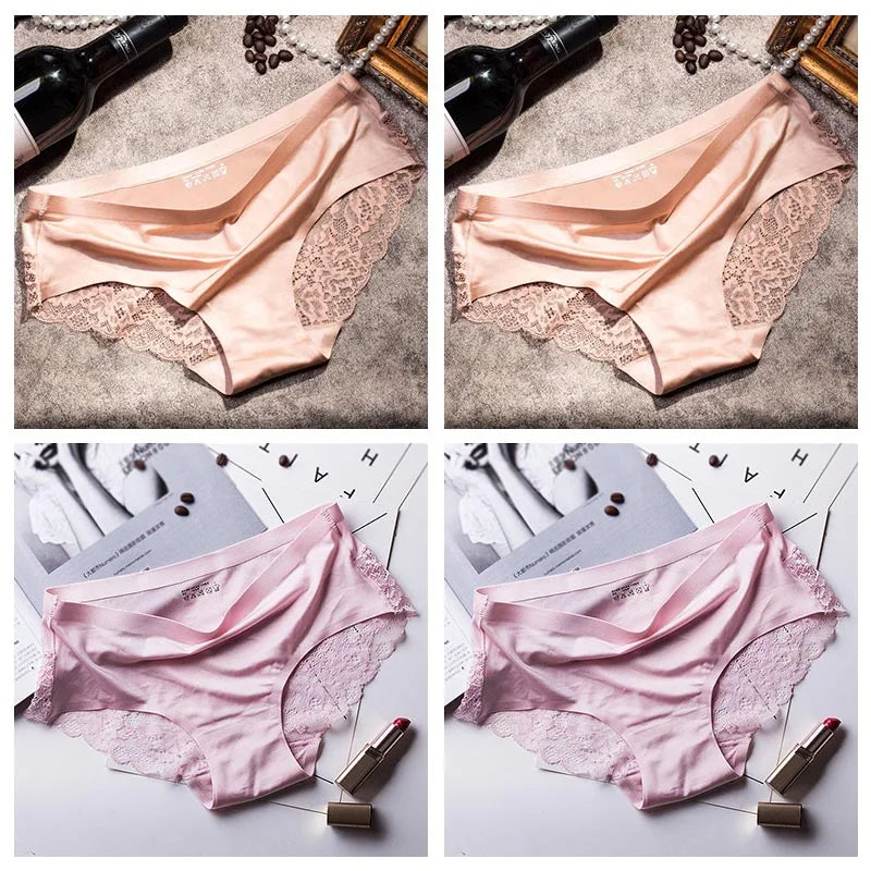 Lace Briefs Women Seamless Comfort Underwear Plus Size