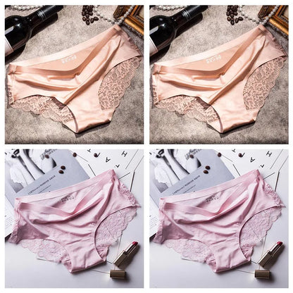 Lace Briefs Women Seamless Comfort Underwear Plus Size