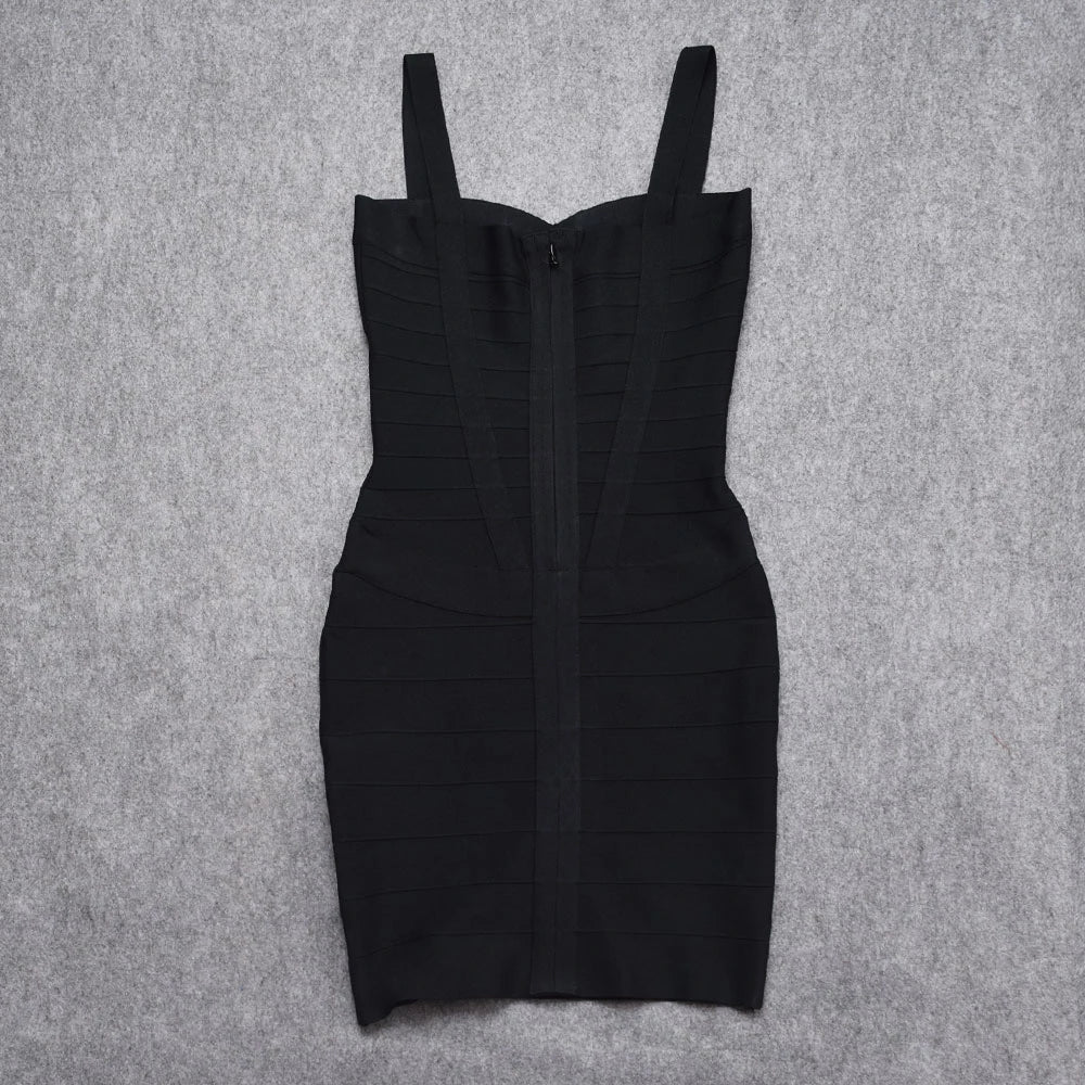 BEAUKEY Blue Mini Bandage Dress for Women XL