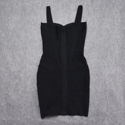 BEAUKEY Blue Mini Bandage Dress for Women XL
