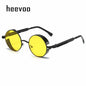 Metal Punk Round Sunglasses for Men and Women