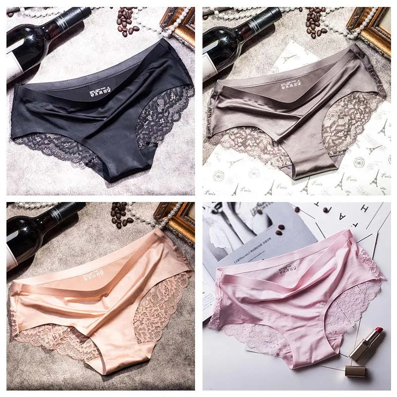 Lace Briefs Women Seamless Comfort Underwear Plus Size