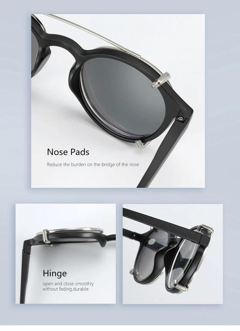 ZENOTTIC Clip-On Polarized Sunglasses for Women