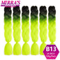 24 Inch Jumbo Braiding Hair Extensions Synthetic Ombre