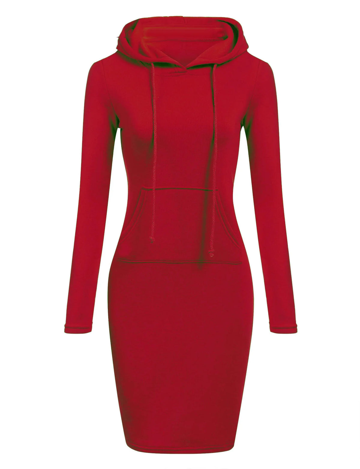 Hooded Sweatshirt Dress for Women in Polyester