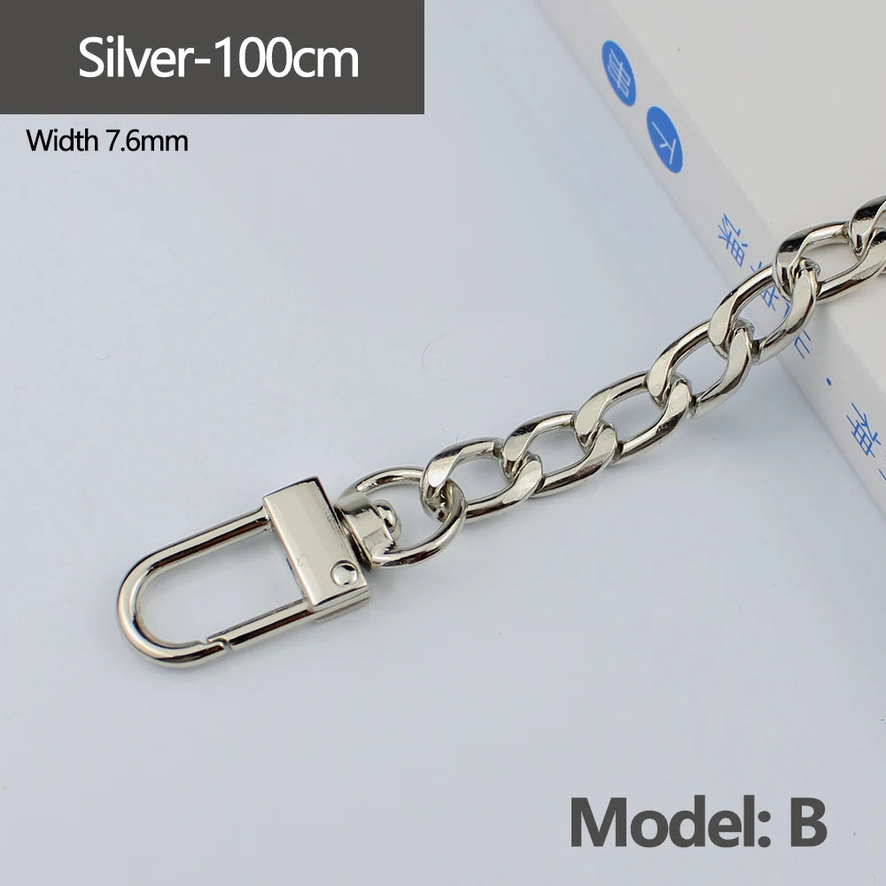 Metal Chain Crossbody Shoulder Strap 100-120CM