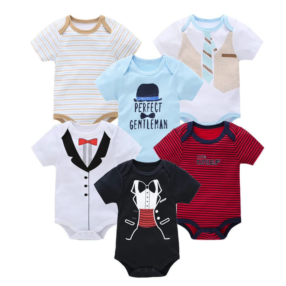 Kavkas Baby Boy Cotton Bodysuit Summer Overalls