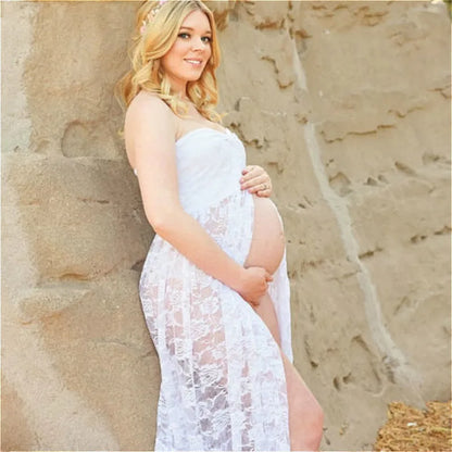 Lace Maxi Maternity Dress for Photography Summer