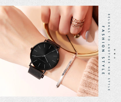 Hannah Martin Women 36mm Rose Gold Quartz Watch