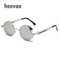 Metal Punk Round Sunglasses for Men and Women