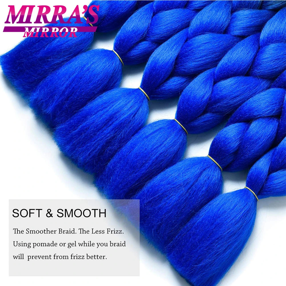 24 Inch Jumbo Braiding Hair Extensions Synthetic Ombre