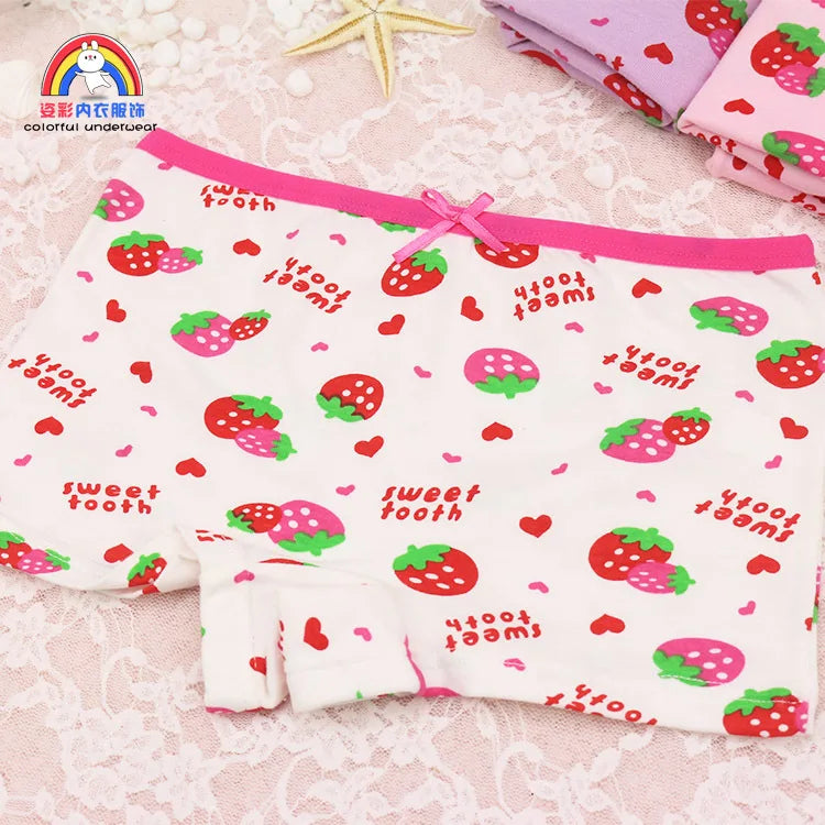 Girls Cartoon Cotton Underwear Briefs Size 2T-10T