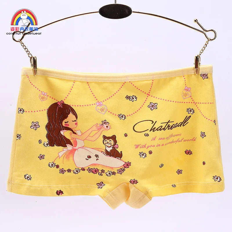 Girls Cartoon Cotton Underwear Briefs Size 2T-10T