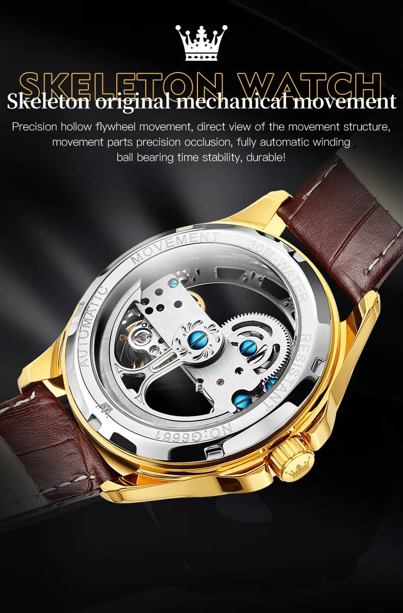 OLEVS Automatic Mechanical Waterproof Men's Watch