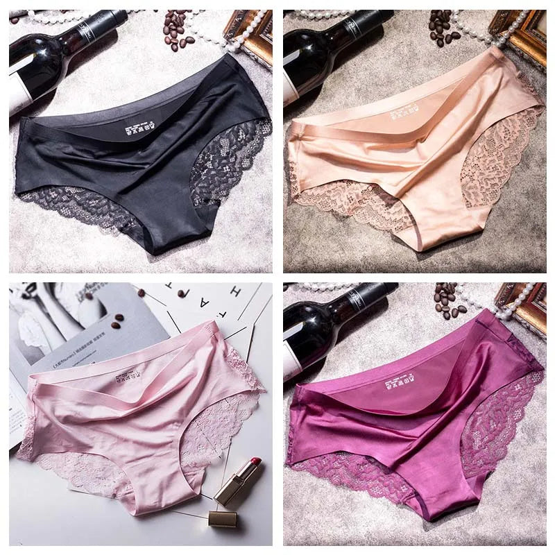 Lace Briefs Women Seamless Comfort Underwear Plus Size
