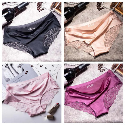 Lace Briefs Women Seamless Comfort Underwear Plus Size