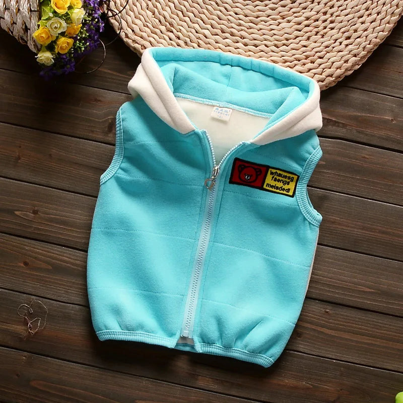 Children's Hooded Fleece Outfit Set for Toddlers