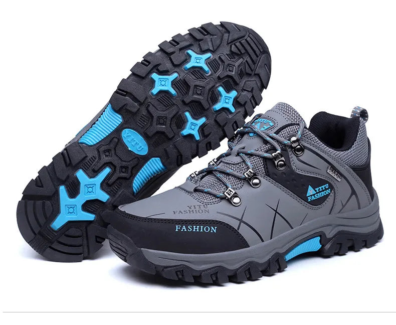 Men's Waterproof Leather Snow Boots Size 39-47