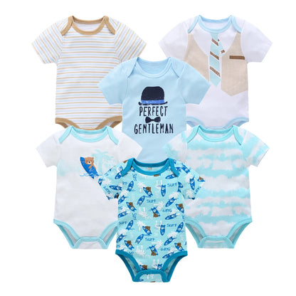 Kavkas Baby Boy Cotton Bodysuit Summer Overalls
