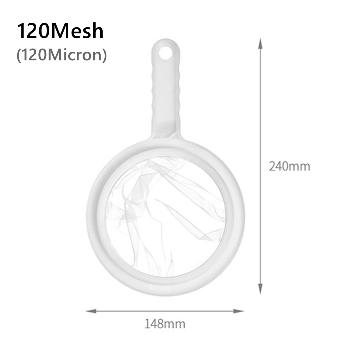Nylon Mesh Kitchen Nut Milk Filter Spoon