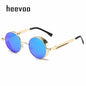 Metal Punk Round Sunglasses for Men and Women