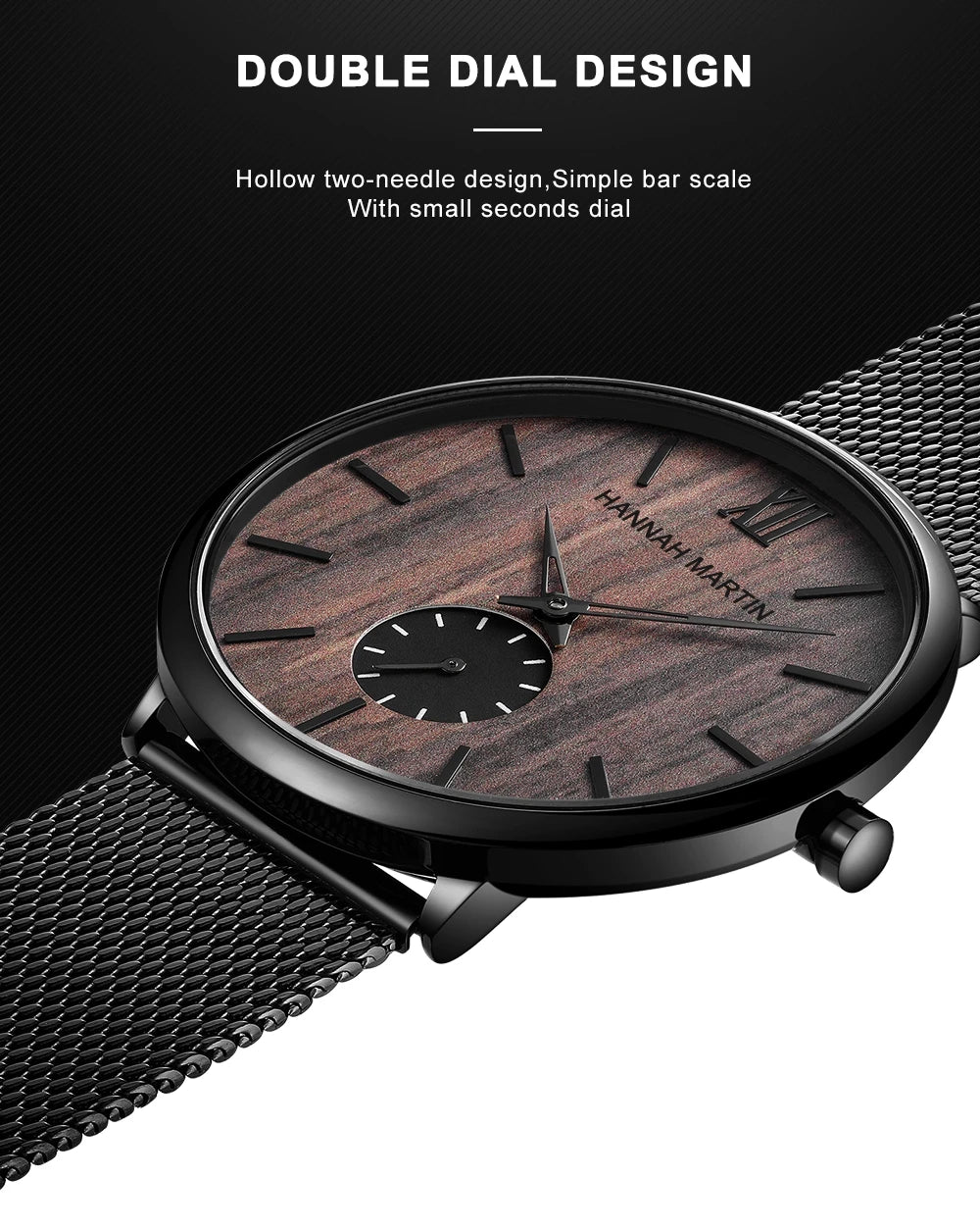 Waterproof Stainless Steel Mesh Quartz Men Watch