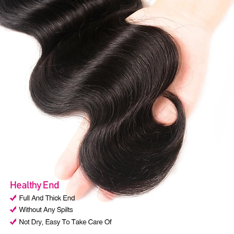 Body Wave 100% Human Hair Bundles Natural Color