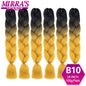 24 Inch Jumbo Braiding Hair Extensions Synthetic Ombre