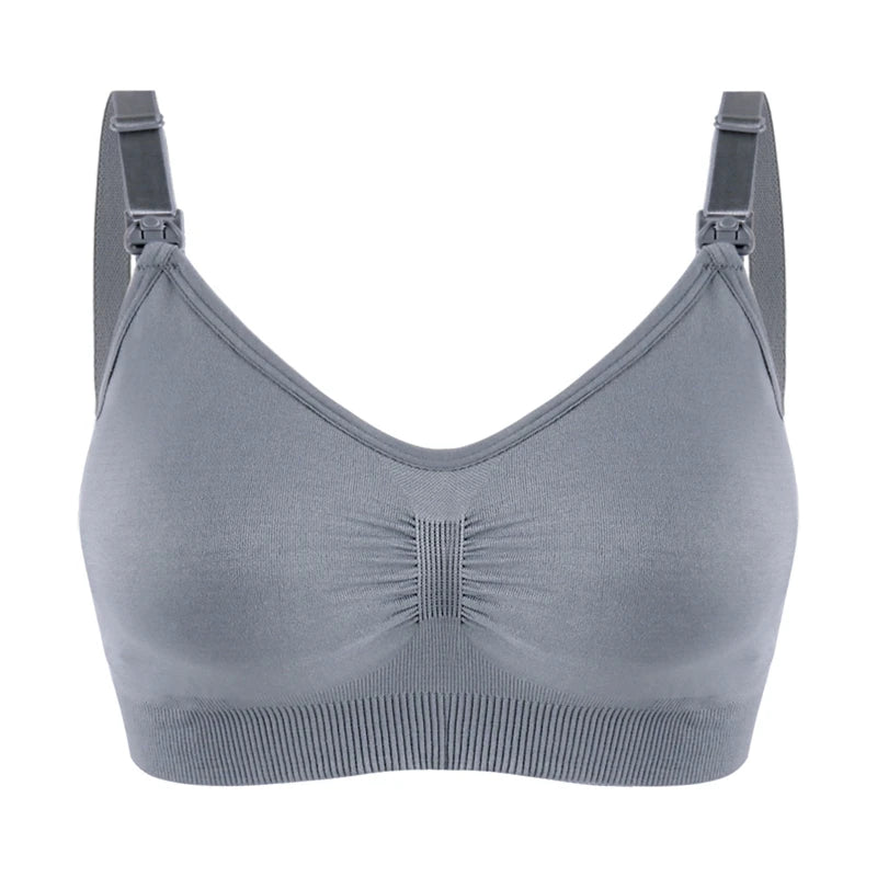 Plus Size Nursing Bra Seamless Breathable Nylon